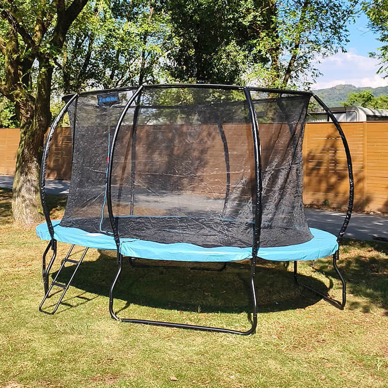 Zoshine 8x14FT 屋外用オーバルトランポリン バックヤード使用向け安全